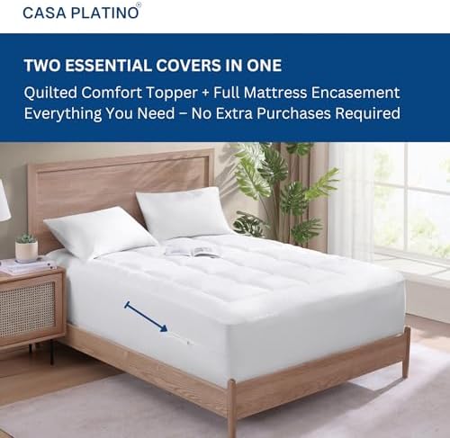 Casa Platino Full Size Mattress Protector with Topper