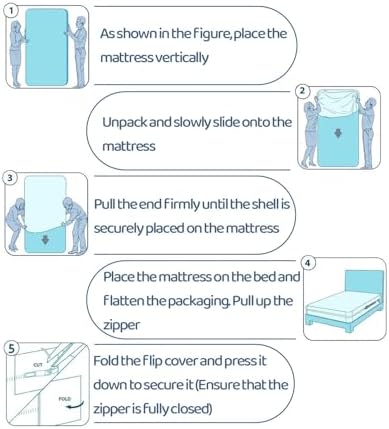 Miloll Waterproof Twin XL Mattress Encasement 6-9 Inch