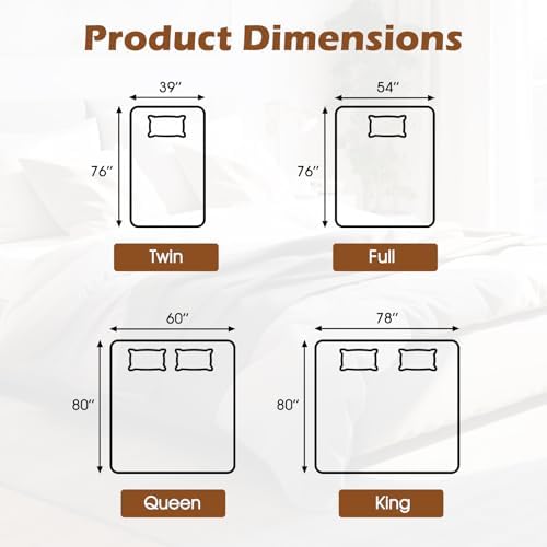 DORTALA Heated Mattress Pad Full with Dual Control and 9 Heat Settings 1