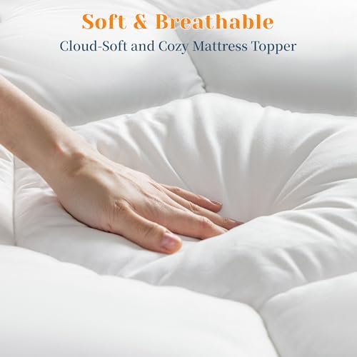 EnHomee 3 Inch Queen Mattress Topper with 1000GSM Filling