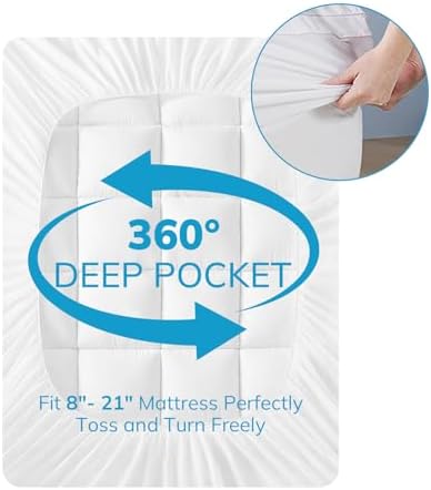 wOod-it TwinXL Mattress Topper - Cooling Breathable 900gsm Down Alternative