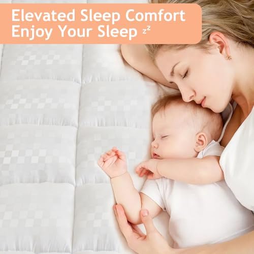 PAJEO Twin Mattress Topper with Pillow Top and Deep Pocket 1