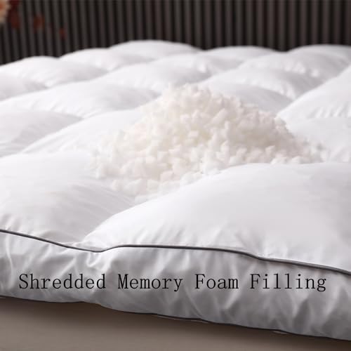 TESIONE 3 Inch Memory Foam Mattress Topper Twin Size 1