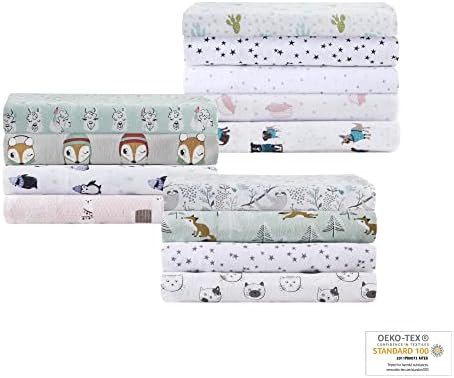 Intelligent Design Flannel Sheet Set with Cute Animal Prints