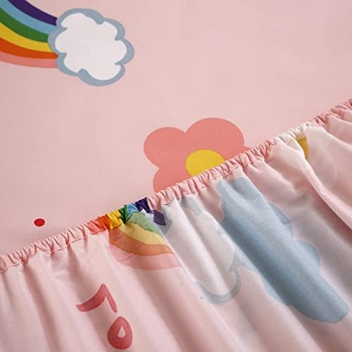 SDY 4PCS Mermaid Floral Twin Sheet Set