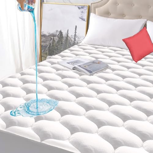 Parkdeny California King Mattress Pad with 21 Deep Pocket 1