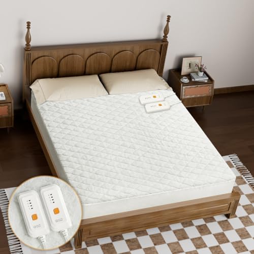 HOMISPRITE Heated Mattress Pad King Size Dual Control 1