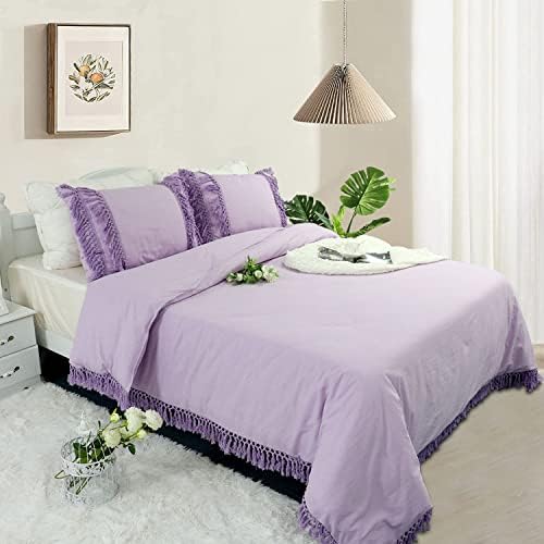 Brandream Softta Cal King 3Pcs Duvet Cover Set Purple 1