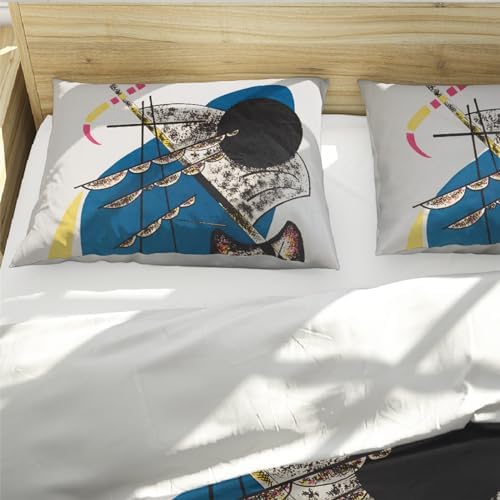 HOBBOY Cartoon Kids Duvet Cover Set with Zipper 3pc California King