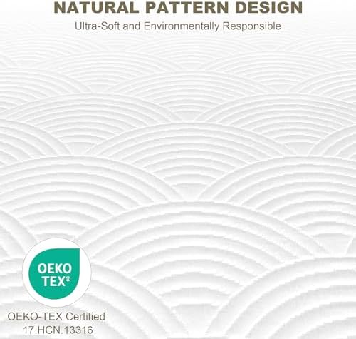 Zenzy 4 Inch Full Bamboo Mattress Topper Cover
