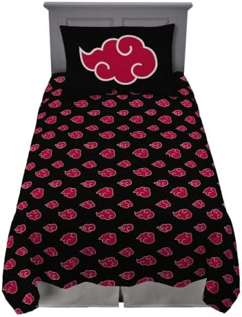 Franco Naruto Akatsuki Microfiber Twin XL Sheet Set