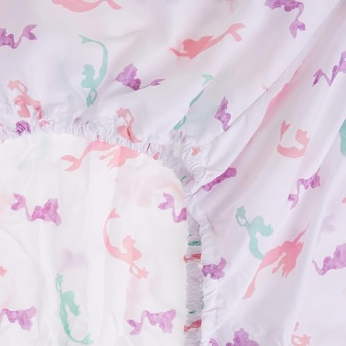 Kids Rule 3-Piece Mermaid Sheet Set for Kids Girls