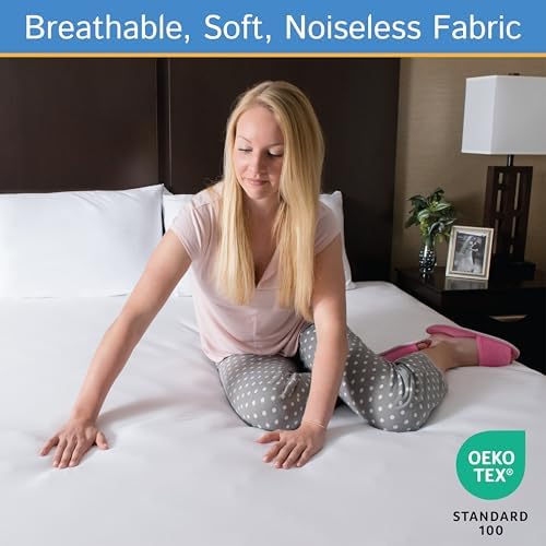 Four Seasons Essentials Twin Mattress Encasement 5-8 Deep Waterproof Zippered Protector