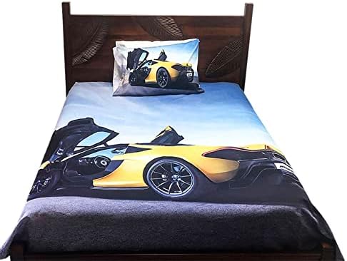 Kids Sports Car Bed Sheet Set Twin Pack of 4