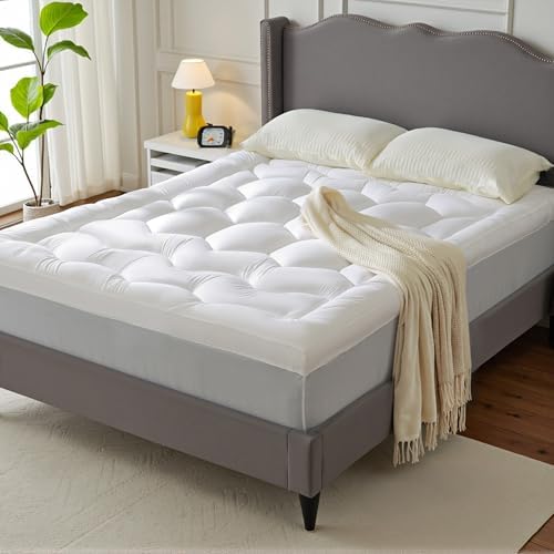 EnHomee 3 Inch Queen Mattress Topper with 1000GSM Filling