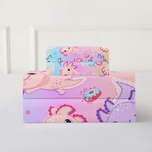 QOOMO Colorful Axolotl Kids Sheet Set 1