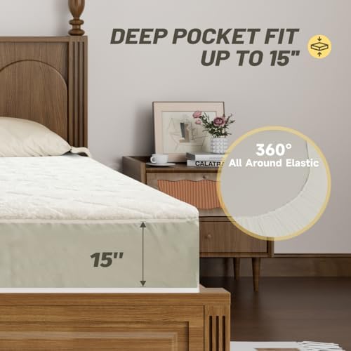 HOMISPRITE Heated Mattress Pad King Size Dual Control 1