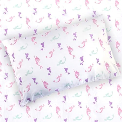 Kids Rule 3-Piece Mermaid Sheet Set for Kids Girls