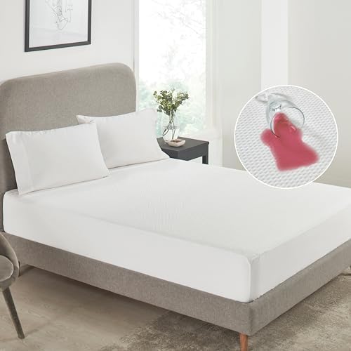 California Design Den Waterproof Twin Mattress Protector - Soft Cooling