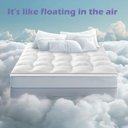 WhatsBedding 2 Inch Memory Foam Mattress Topper Queen