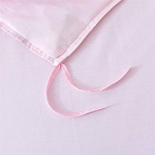 FADFAY Cal King Duvet Cover Set Pink Rose Floral 4 Pieces