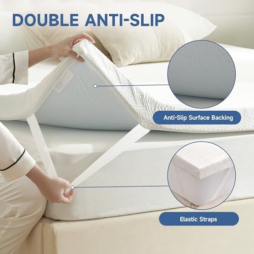 Eiayeebil 3 Inch Memory Foam Mattress Topper Queen