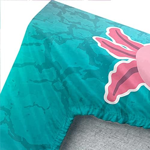 HOSIMA Axolotl Pattern Twin Fitted Sheet Set