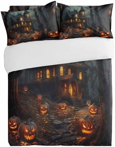 Alandar Home Halloween Duvet Cover Set 3 Piece