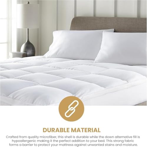 Superior 2 Inch Hotel-Quality Mattress Topper Queen Size