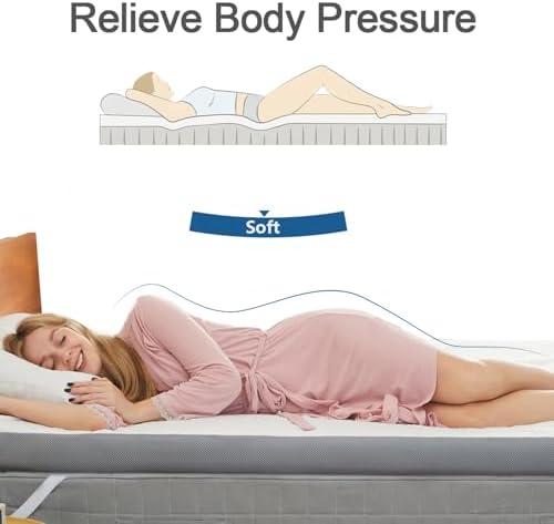 Belffin 2 Inch Gel Memory Foam Mattress Topper Full Size