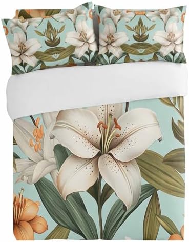 Alandar Home 3 Piece Bedding Set Retro Floral
