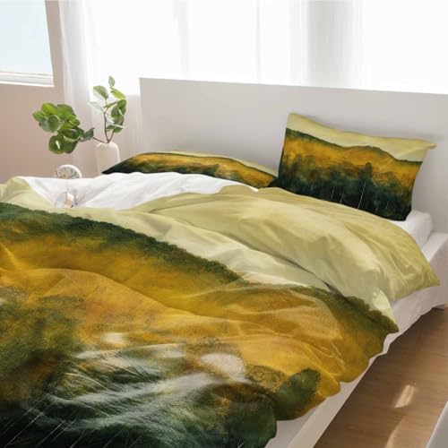 Alandar Home Autumn Forest Sky Duvet Set 3 Piece