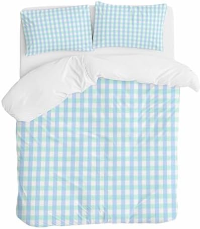 ZOE GARDEN Aqua Blue Green Duvet Cover Set