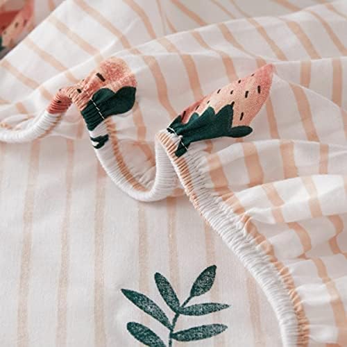 Feelyou Cute Strawberry Bed Sheet Set for Kids Twin