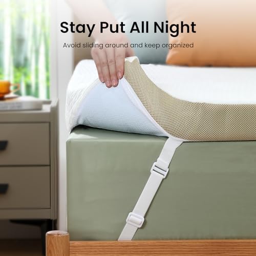Marsail 3 Inch Cooling Gel Memory Foam Mattress Topper with Soft Cover
