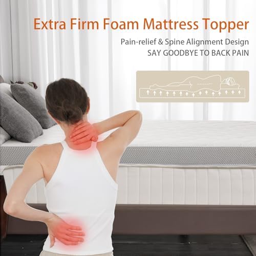 WEUP Extra Firm Mattress Topper Twin XL 3 Inch 1