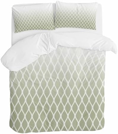 Sabolny Sage Morocco Duvet Cover Set 3 Piece