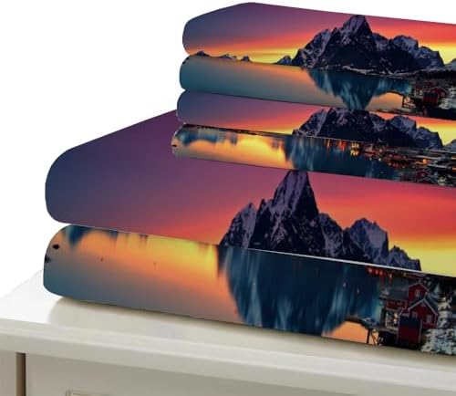 Kids Duvet Cover Set with 3D Printed Design and Zipper Closure