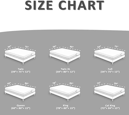 QATAN King Mattress Encasement with Zipper - Waterproof and Breathable