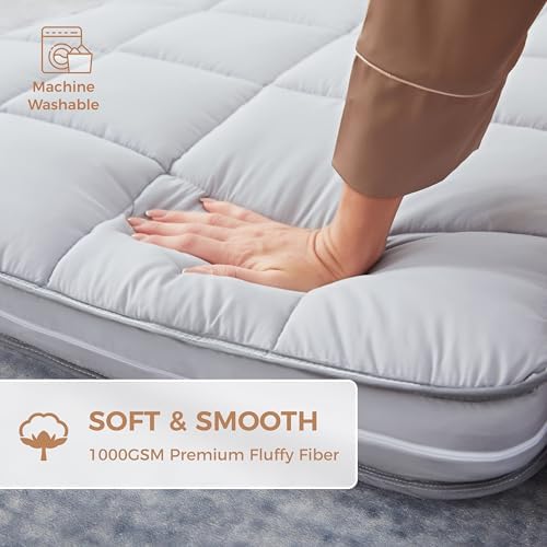 Jamdok 3Inch Mattress Topper Cover Gray 1
