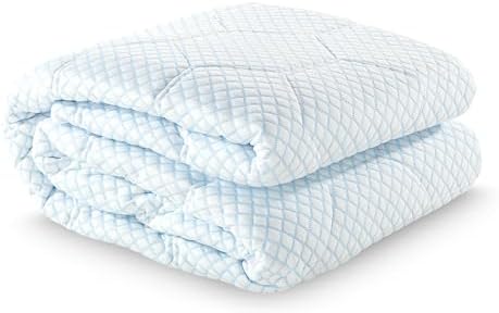 Vibe Cooling Quilted Memory Foam Mattress Pad Queen