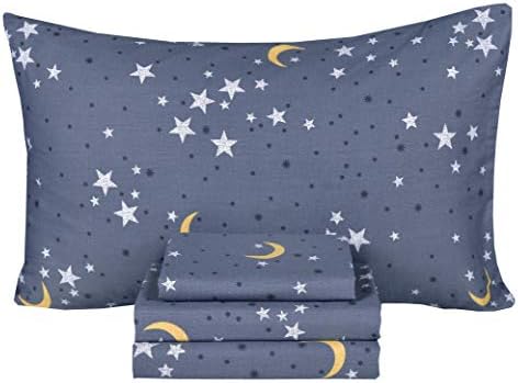 Scientific Sleep Starry Night 100 Cotton Bed Sheet Set