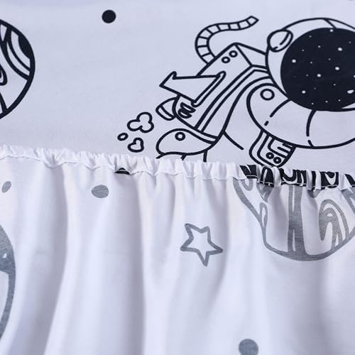 MAG 3 Pcs Space Galaxy Sheet Set Twin White