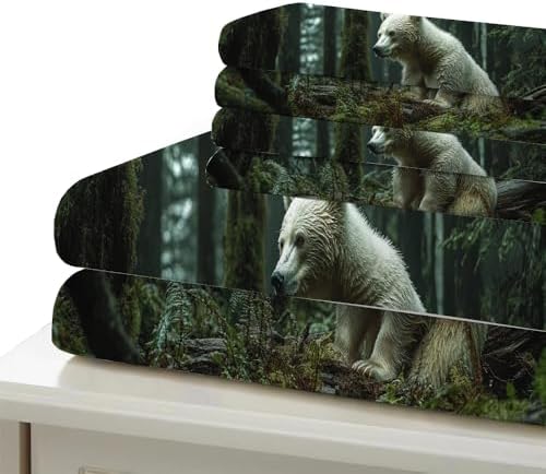 GIPNIAU Bear Duvet Cover Set with Pillow Cases California King