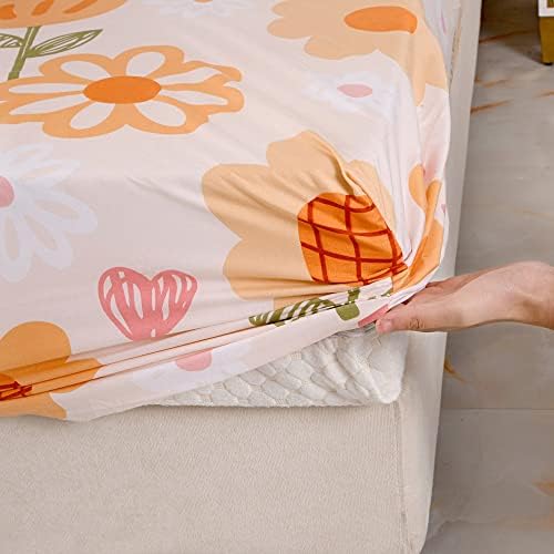 KWLOVER Soft Bed Sheet and Pillowcase Set Twin
