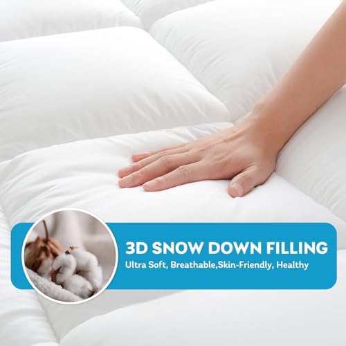King Mattress Topper with Cooling Breathable Design