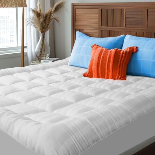 SLEEPNOVA King Mattress Topper 100 Cotton Breathable