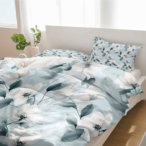 Alandar Home 3 Piece Summer Duvet Cover Set with Pillow Shams