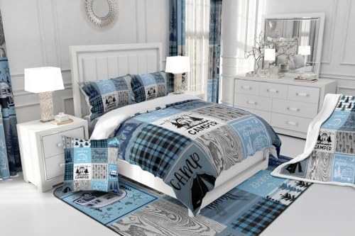 Erosebridal Kids Camper Duvet Cover Twin Set 1