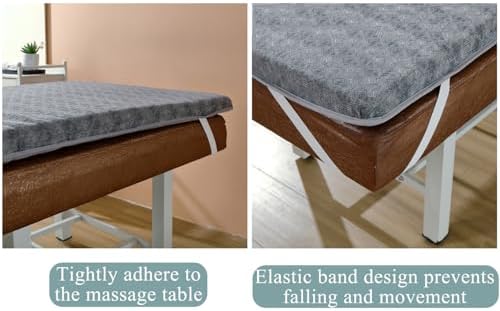 LDLCYCN Grey Trapezoidal Massage Bed Topper 185x70cm 6cm Thick